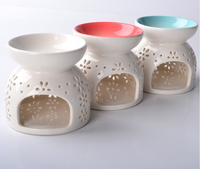 Pot diffuseur d'huile en céramique aromathérapie lampe à huile photophore poterie maison chambre décor pour cadeau de pendaison de crémaillère de noël