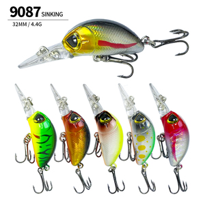 Giappone Design Pesca traballante esca da Pesca 32mm 4.4g affondamento Minnow Isca esca artificiale per spigolo pesce persico luccio il ruscello trota esca - Product Image 1