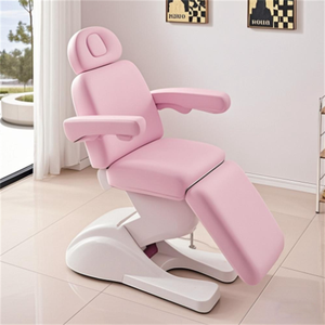 Camilla de Masaje y <span class=keywords><strong>Spa</strong></span> Eléctrica de 3 Motores, Totalmente Negra, para Hotel, Salón de Belleza Facial, Podología, Estética y Tatuajes - Product Image 2