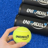 Bolas de padel UNI personnalisées avec logo, qualité supérieure, pressurisées, pour le paddle-tennis