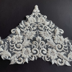 <span class=keywords><strong>2025</strong></span> mới 23cm trang trí ren cô dâu đính cườm sang trọng - Product Image 4