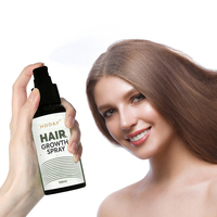 Spray stimulant la croissance des cheveux pour les cheveux clairsemés et les taches chauves Spray revitalisant pour le cuir chevelu pour une croissance des cheveux plus épais et plus complets