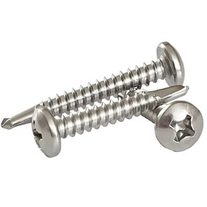 Vis autoperceuses à tête cylindrique fraisée M4.2 M4.8, vis à fenêtre à embase cruciforme 13mm-50mm en acier inoxydable 410 - Product Image 1