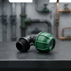 Raccord coudé en PP à filetage mâle 90 degrés pour l'irrigation et la plomberie - Product Image 2