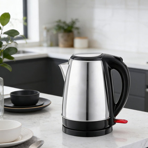 Bouilloires électriques sans fil en acier inoxydable pour <span class=keywords><strong>cuisine</strong></span>, avec interrupteur inférieur, appareils électroménagers - Product Image 5