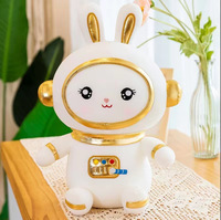 Nouvelle Boutique Huit Pouces Espace Lapin Astronaute Hipster Lapin En Peluche Jouet Internet Rouge Poupée Griffe Machine Poupée Cadeau D'anniversaire
