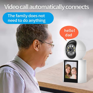 Caméra vidéo avec écran de 2,8 pouces, caméra de sécurité intelligente 360° pour la maison, la nounou, les bébés, les personnes âgées, les chiens, les animaux de compagnie - Product Image 2