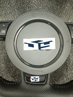 Volant de voiture pour Audi S6 A6 C7 A7 C7 A8 D4 A5 A3 Q5 A4 B8 S7 A3 8V TT MK2 Volant en cuir perforé à fond plat