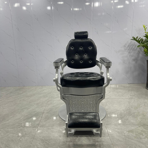 Sillón <span class=keywords><strong>de</strong></span> Peluquería <span class=keywords><strong>de</strong></span> Alta Gama en Cuero PU Negro, Equipo <span class=keywords><strong>de</strong></span> Peluquería, Silla <span class=keywords><strong>de</strong></span> Barbero Económica, Sillas <span class=keywords><strong>de</strong></span> Salón <span class=keywords><strong>de</strong></span> Belleza para <span class=keywords><strong>Hombres</strong></span>, Silla <span class=keywords><strong>de</strong></span> Barbero Metálica - Product Image 5