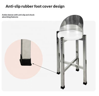Support de planche à découper en acier inoxydable épaissi et poli, qualité commerciale, capacité de charge de 100 kg, pour cuisine et hôtel
