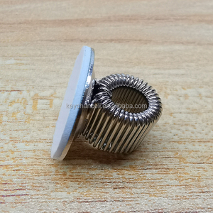 A buon mercato in schiuma bianca autoadesiva argento acciaio inossidabile a molla tonda pinze portapenne Clip ad anello singolo portapenne in metallo - Product Image 2