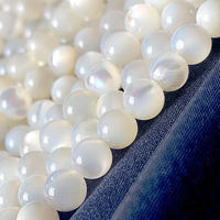 Perles d'eau douce naturelles de haute qualité, noyaux de perles blanches, 3,1 mm, perles rondes en vrac pour la fabrication de bijoux