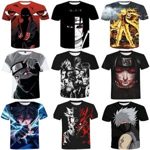 Cartoon 3D All Over stampa giapponese Anime shirt T-shirt stampata stampa digitale tshirt manica corta T-shirt grafica taglie forti