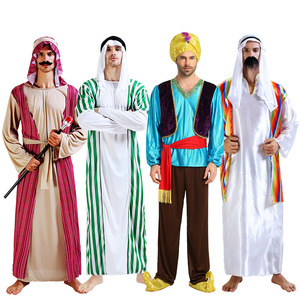 2024 Halloween Arabic Costume Adult Men and Women <strong>Cos</strong> Clothing Middle East Dubai Robe Shepherd Outfit - Product Image 4