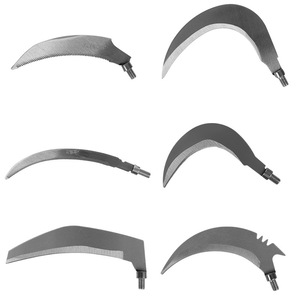Guadaña para cortar malezas de pesca, con hoja de metal de óxido negro, para poda de jardín y corte de plantas acuáticas - Product Image 4