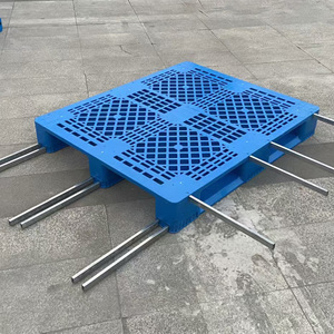 Paletas logísticas de exportación de alta calidad Paleta de plástico HDPE resistente Euro apilable para Europa - Product Image 1