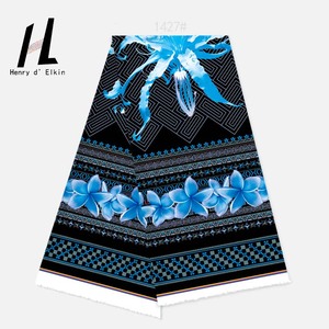 In Kỹ Thuật Số Polynesian Vải Vibrant Nhiệt đới Hoa & Mô Hình Hình Học Polyester Ăn Mặc/Áo Sơ Mi Chất Liệu Cho Đảo Mặc - Product Image 6