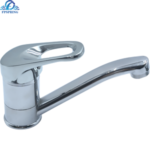 Robinet <span class=keywords><strong>de</strong></span> cuisine moderne à levier unique à <span class=keywords><strong>col</strong></span> <span class=keywords><strong>de</strong></span> <span class=keywords><strong>cygne</strong></span> Mélangeur d'évier monotrou en céramique en alliage <span class=keywords><strong>de</strong></span> zinc pour CE Easy Monotrou - Product Image 5