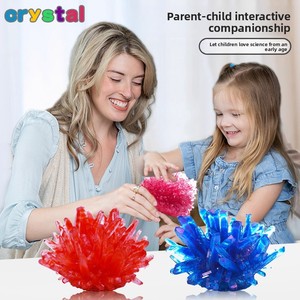 Kit de experimento de crecimiento de cristal DIY de ingeniería científica para niños, formación de 5 días, química de comunicación entre padres e hijos - Product Image 3