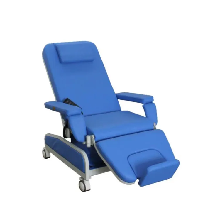 Silla eléctrica reclinable de diálisis para tratamiento de sangre, silla de diálisis para tratamiento médico de Hospital