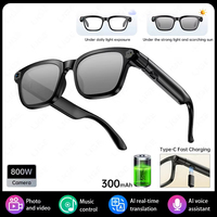 Lunettes Intelligentes avec Caméra, Lunettes de Traduction, Lunettes Intelligentes IA avec Caméra, Enregistrement Vidéo et Audio 1080P