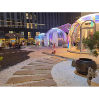 Tente dôme en polycarbonate pour le jardin Igloo Maison dôme en verre géodésique d'extérieur
