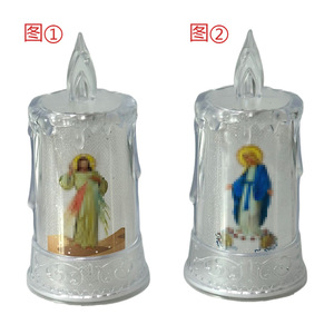 Vela Electrónica de Simulación Directa de Fábrica, Luz LED de Cristal, Ramadán Mubarak, Musulmán, Islam, Jesús, Virgen María, Pila LED sin Llama - Product Image 5