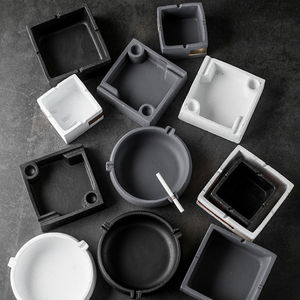 Cendrier intelligent en céramique à faire soi-même avec couvercle, cendrier à cigarettes, cendrier vintage pour table, pour une utilisation en intérieur ou en extérieur - Product Image 2