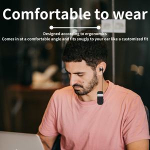 Casque d'écoute sans fil BT 5.2 Oreille unique à clipser Écouteur rétractable Mains libres Vibration Appel Rappel pour la conduite d'entreprise - Product Image 6
