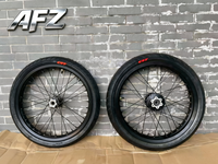 Nouveau kit de roues Supermoto Sur-Ron Light Bee X LBX 17 pouces, pneus chromés argentés 70/90-17, pneus haute performance électriques