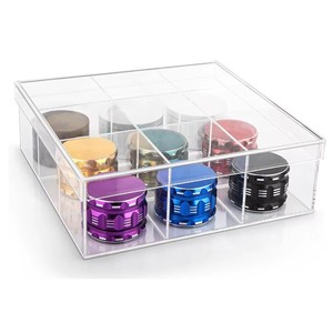 Organizador de Cajones Acrílico Moderno y Ligero, Personalizable, Bandeja Transparente para Maquillaje, para Oficina o Dormitorio, 11.8x11.8, Exhibidor - Product Image 1