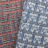 Veste en laine et tweed, tissu jacquard pour l'hiver, étoffe jacquard interlock, laine, tweed, film
