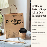 Gobelet en papier kraft jetable écologique avec logo imprimé personnalisé, 8 oz, 10 oz, 12 oz, avec couvercle pour boissons chaudes à emporter