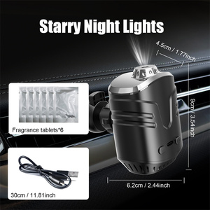 Diffuseur d'aromathérapie de parfum de voiture automatique de lumière de dôme d'étoile silencieuse électronique Diffuseur d'arome sans eau d'huile essentielle - Product Image 6