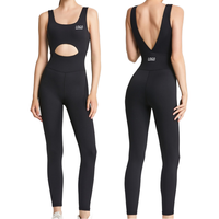 Combinaison de sport personnalisée pour femme, tenue de fitness, yoga, entraînement, une pièce, vêtements de sport, combinaison, vente en gros OEM ODM