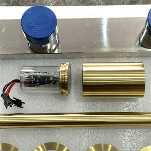 Sèche-serviettes électrique infrarouge en acier inoxydable 304, Design moderne, couleur or, pour salle de bain - Product Image 4