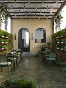 Bán nóng phong cách mộc mạc chống trượt tráng men mờ gạch lát sàn gốm 400x600mm + 400x400mm + 200x400mm + 200x200mm sử dụng ngoài trời - Product Image 2