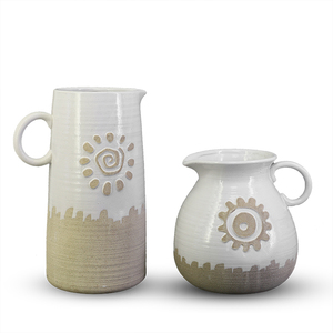 Jarrón de porcelana deco cerámica de lujo extra grande florero alto diseño de pintura - Product Image 1