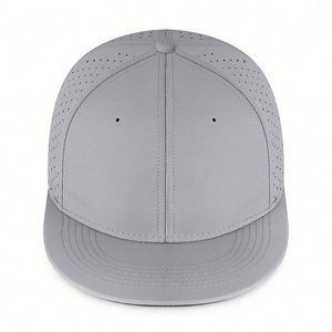 Custom 3D Emb Logo 6 Panel Fitted Baseball Flat Brim Snapback <b>Hat</b> Outdoor Sports Hip Hop Cap <b>for</b> Cycling Traveling - Product Image 2
