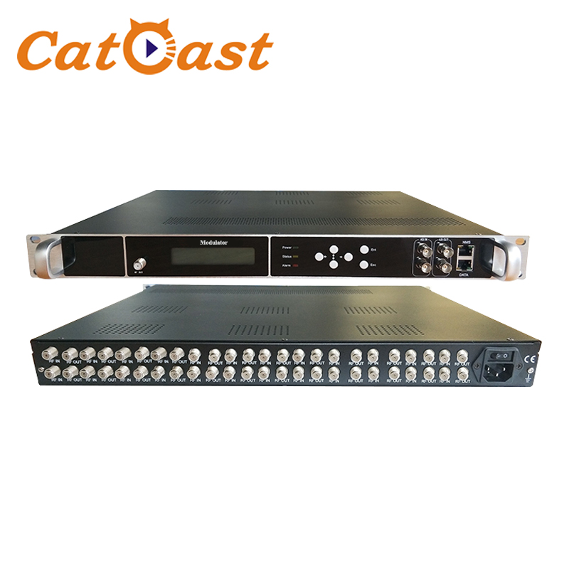 CATV, цифровй модулятор 8 12 16 20 24 FTA DVB-S2 DVB-C DVB-T ATSC ISDBT тюнер для RF transmodulator DVB T2 модулятор