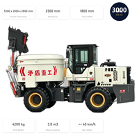 Camion malaxeur à béton 3m³ de petite taille, auto-chargeur, à moteur, système hydraulique complet, boîte de vitesses pour projets routiers – Vente directe usine