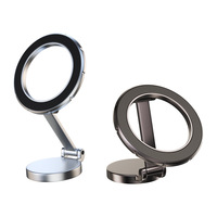 Support de téléphone rotatif à 360 degrés de bonne qualité, utilisation à domicile, sur le bureau, en voiture, en alliage d'aluminium, support magnétique pour téléphone portable pour iPhone