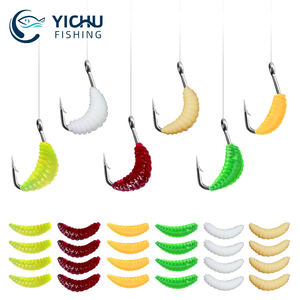 रबर कृमि घास घास मछली पकड़ने वाले बास लवण नरम कृमि स्नान की गंध कार्प मछली पकड़ने वाली कृत्रिम ब्रेड कृमि से - Product Image 2