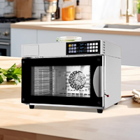 Four à vapeur électrique commercial multifonctionnel 60L/120L Four à vapeur pour poulet Four à pizza pour pain et gâteau Four à vapeur tout-en-un