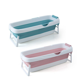 <span class=keywords><strong>Baignoire</strong></span> portable de haute qualité avec couvercle 156CM en plastique TPE <span class=keywords><strong>Baignoire</strong></span> pliable autoportante pour adulte - Product Image 2