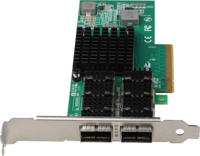 La carte LAN QSFP PCIe Gen3.0-8X 40G 2 ports prend en charge plusieurs vitesses de réseau 40G/10G/1G Intel/XL710-BM2 et AM2