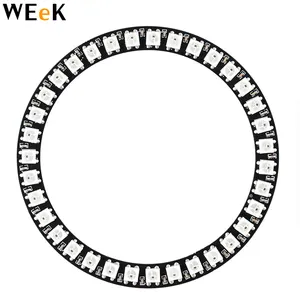 पता WS2812B SK6812 35 एल ई डी पिक्सेल अंगूठी मॉड्यूल Arduino के लिए DC5V आरजीबी पूर्ण रंग दौर नेतृत्व में वृत्त 35 एल ई डी WL-WS2812B-R35