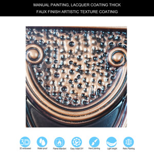 Piastrelle per controsoffitti in PVC quadrati 3D pannelli murali in rilievo Design artistico moderno per Hotel Salon Cafe Store arredamento di classe a prova di fuoco PL11 - Product Image 4