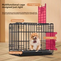 Cage pliable pour chiens et chats de petite et moyenne taille, niche de transport, lit pour animaux de compagnie, toutes saisons, emballage en carton à cinq couches
