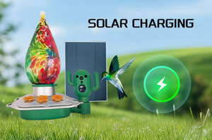 Caméra intelligente solaire à vente chaude aux États-Unis, caméra WIFI à distance HD pour l'observation des oiseaux, mangeoire à oiseaux intelligente en verre - Product Image 4